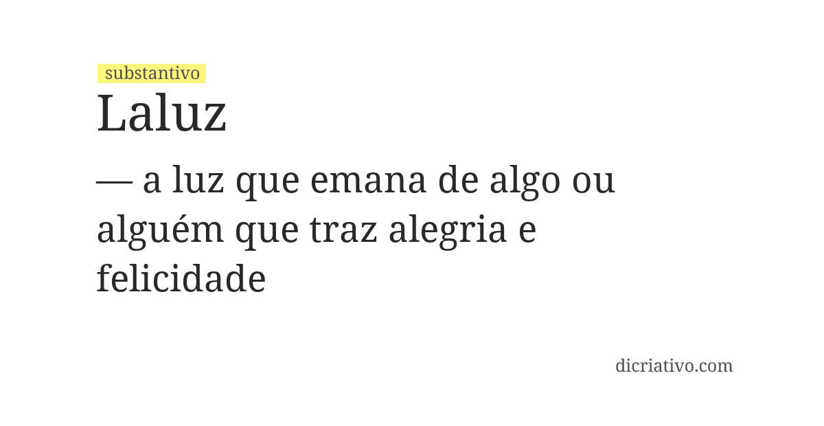 Significado de laluz