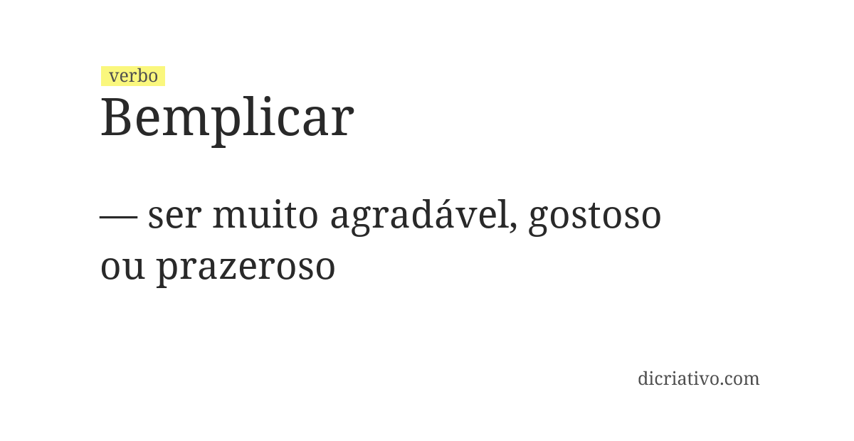 Significado de bemplicar