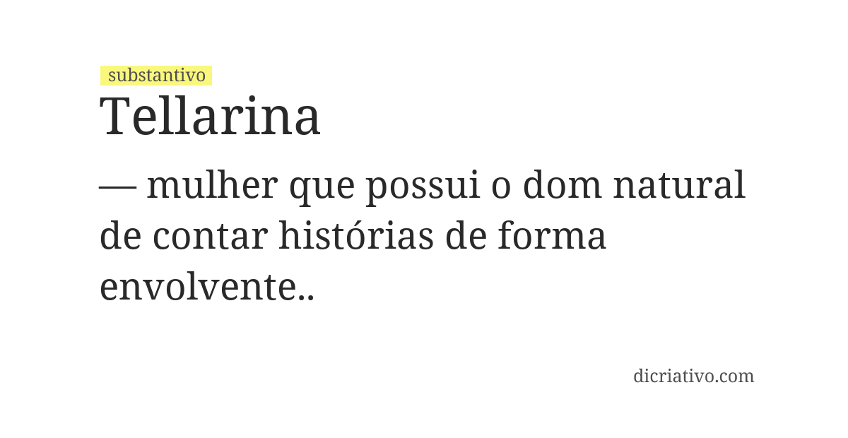 Significado de tellarina