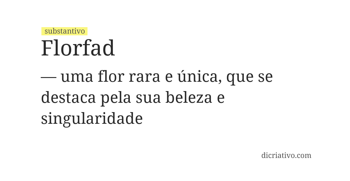 Significado de florfad