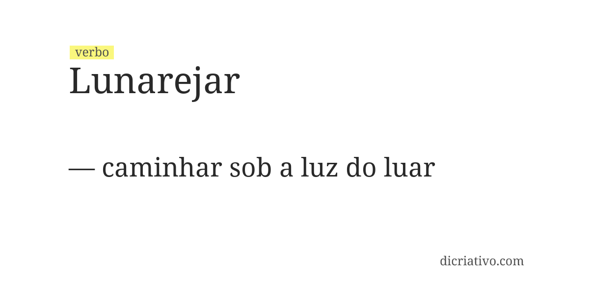 Significado de lunarejar