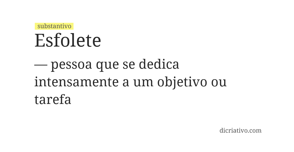Significado de esfolete