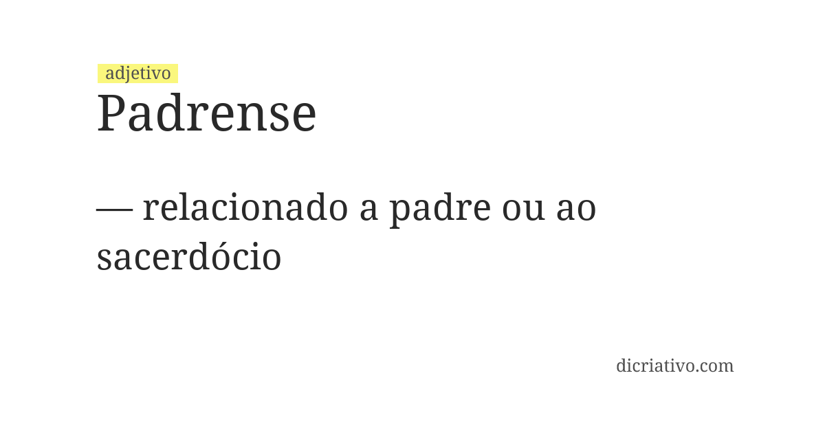 Significado de padrense