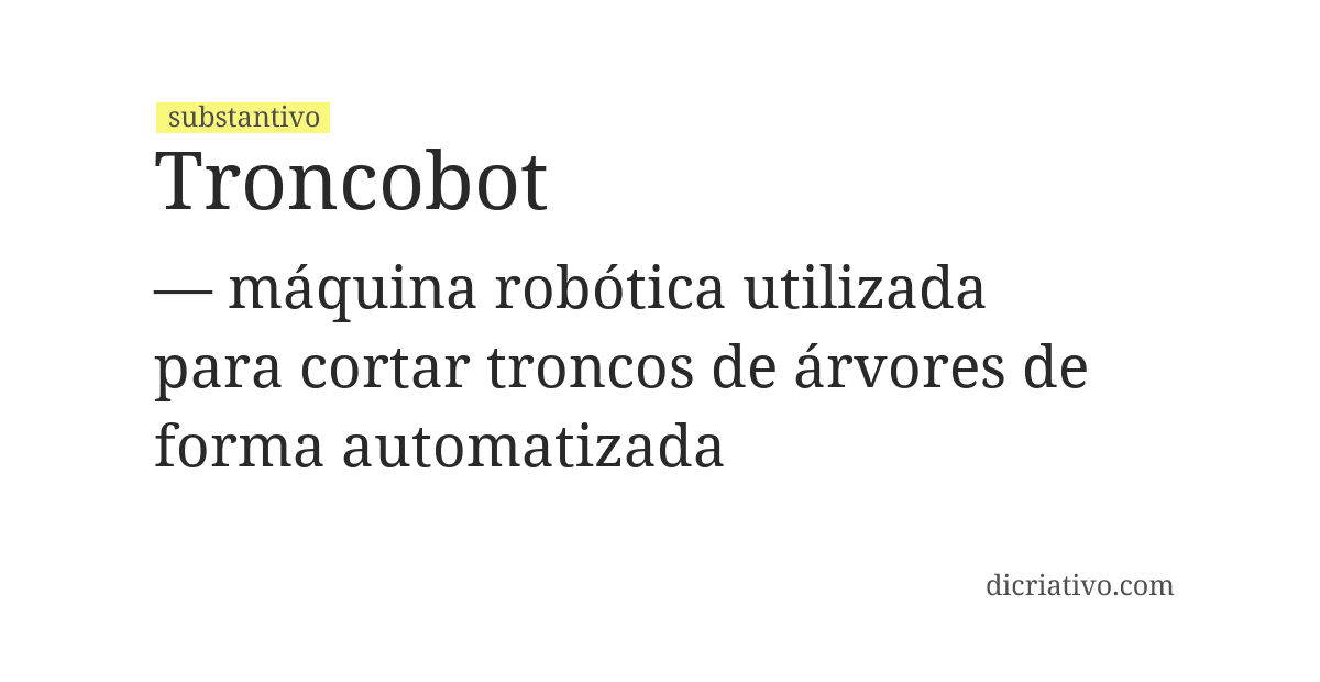 Significado de troncobot