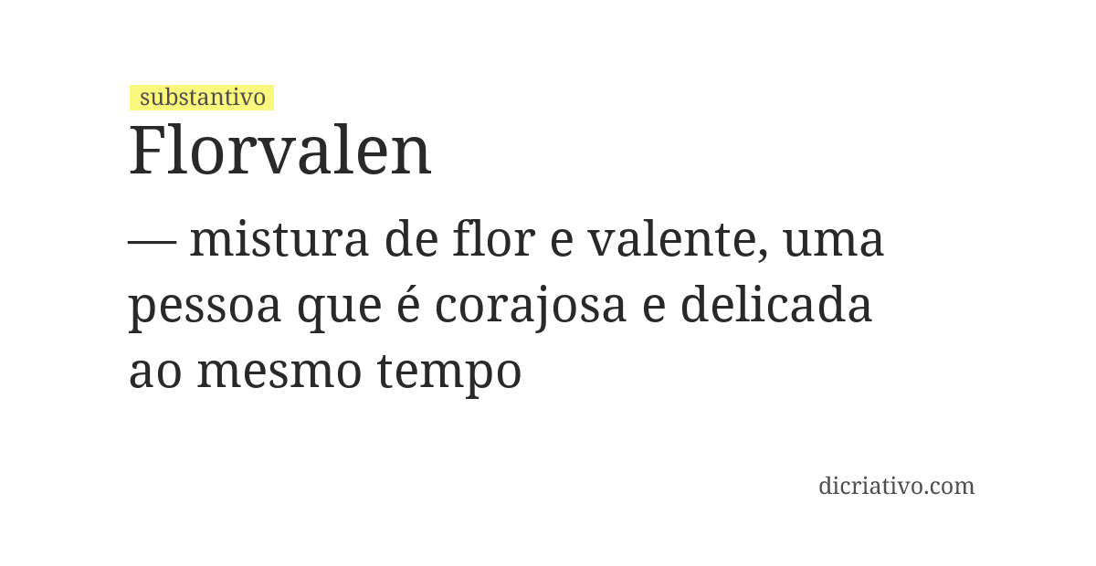 Significado de florvalen