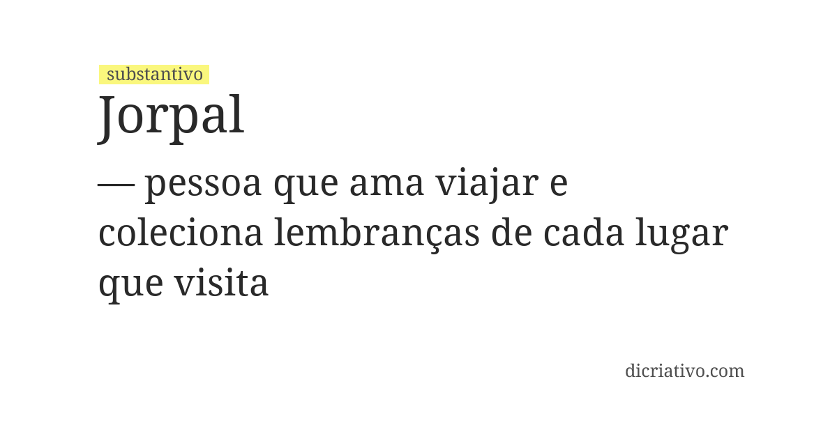 Significado de jorpal