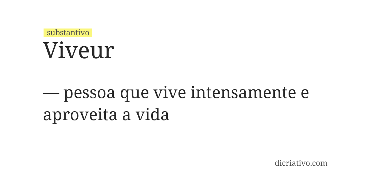 Significado de viveur