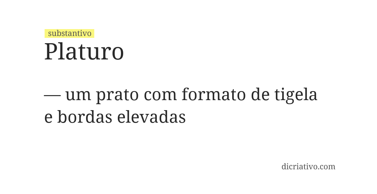 Significado de platuro