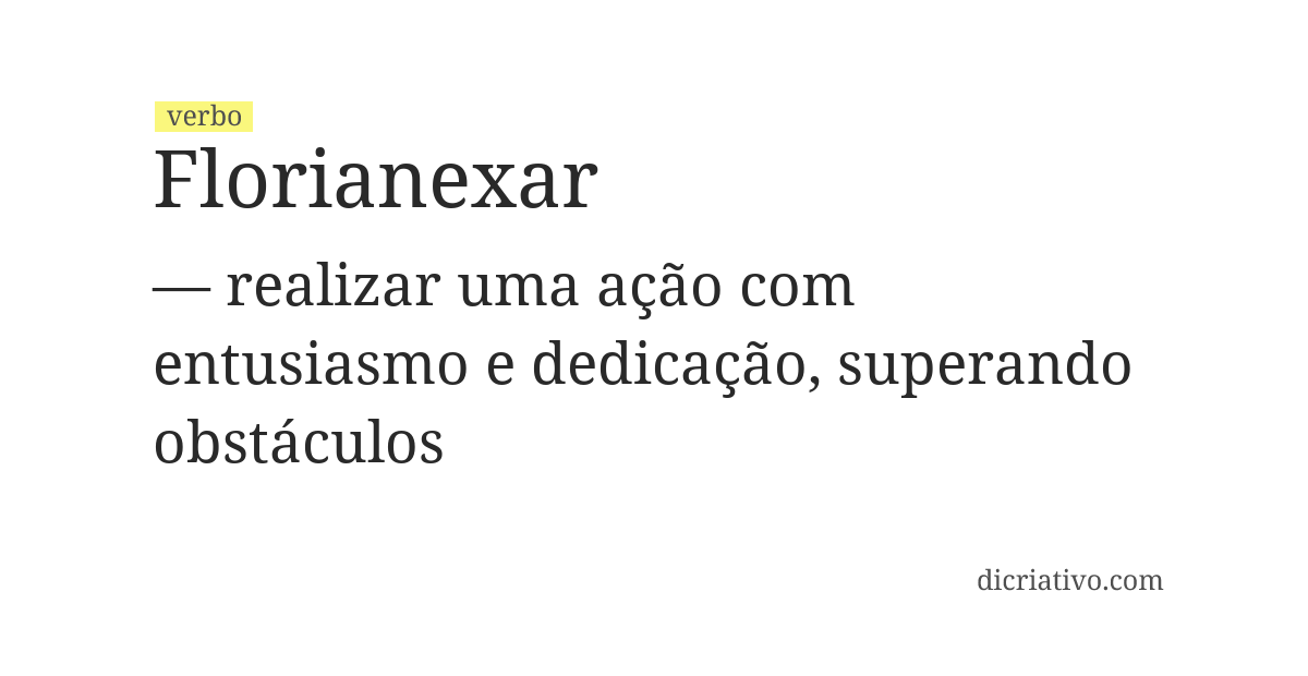 Significado de florianexar