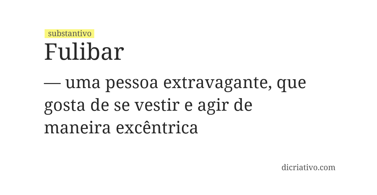 Significado de fulibar