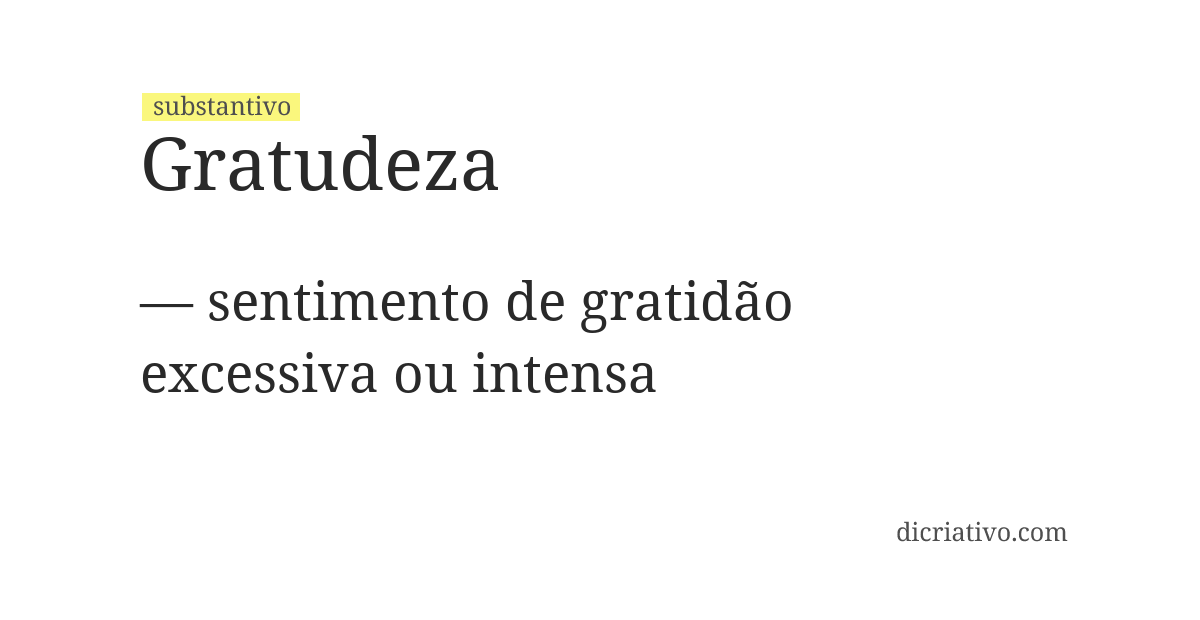 Significado de gratudeza