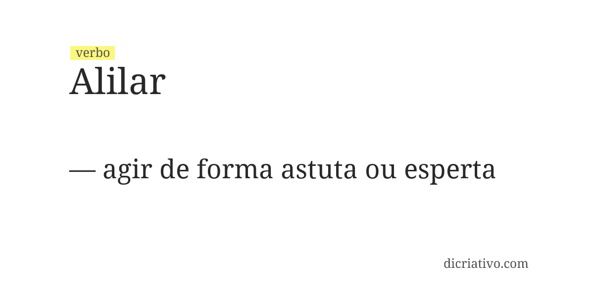 Significado de alilar