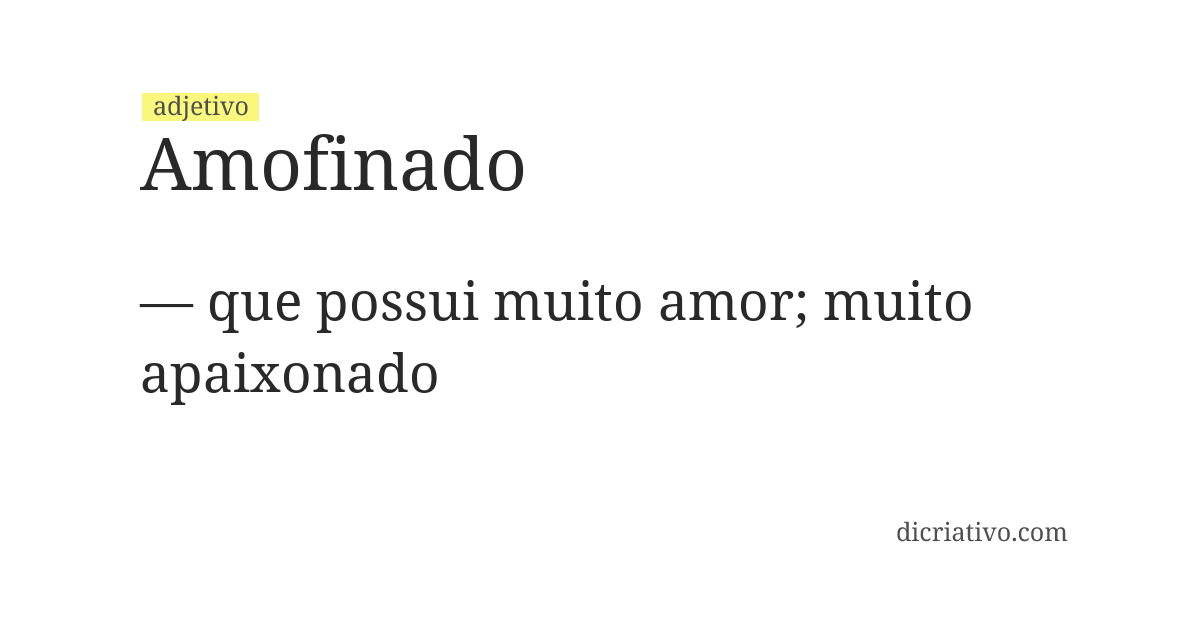 Significado de amofinado