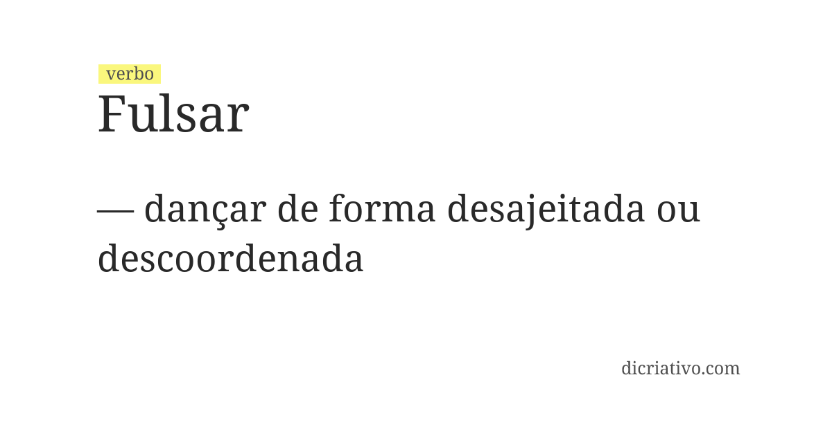 Significado de fulsar
