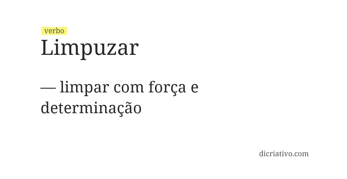 Significado de limpuzar