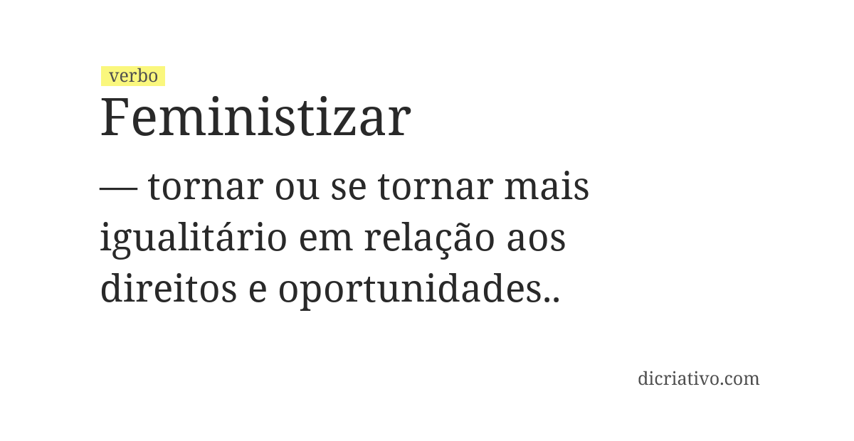 Significado de feministizar