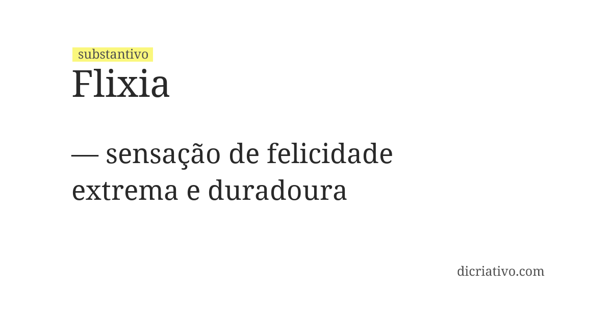 Significado de flixia