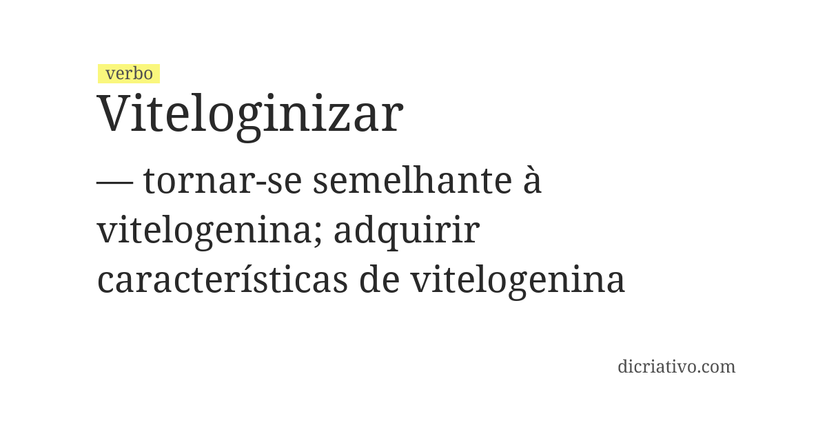 Significado de viteloginizar