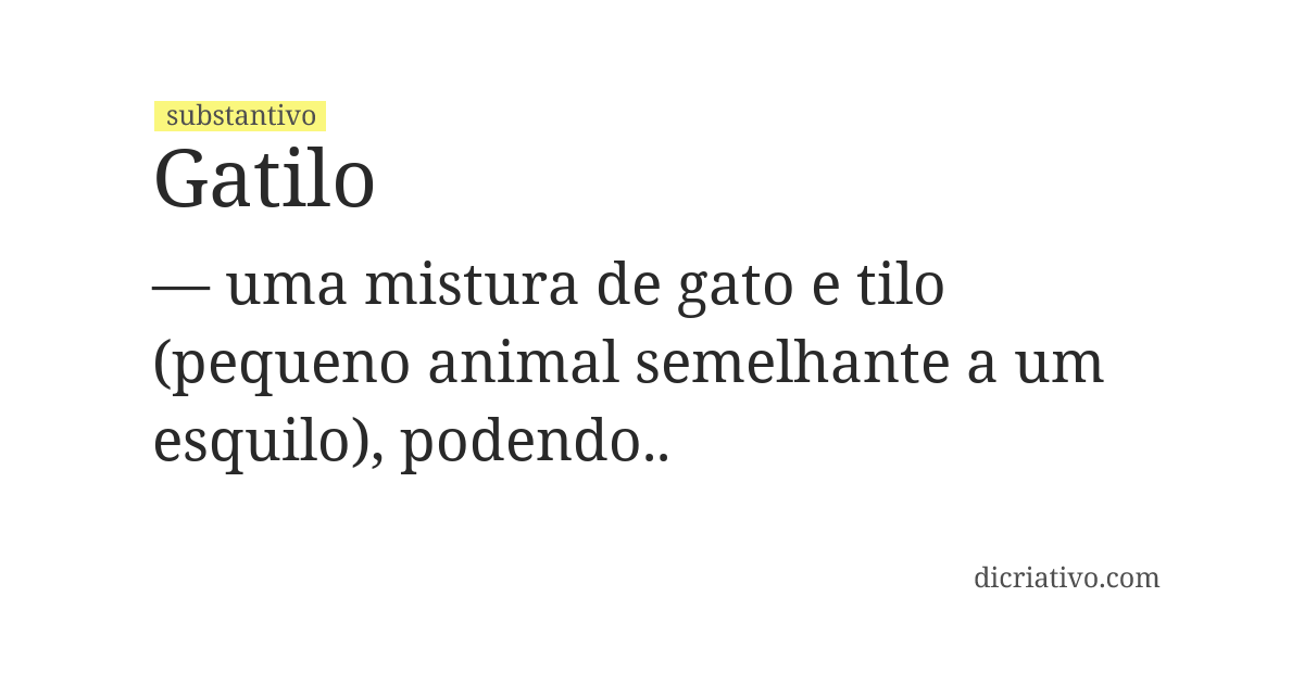 Significado de gatilo