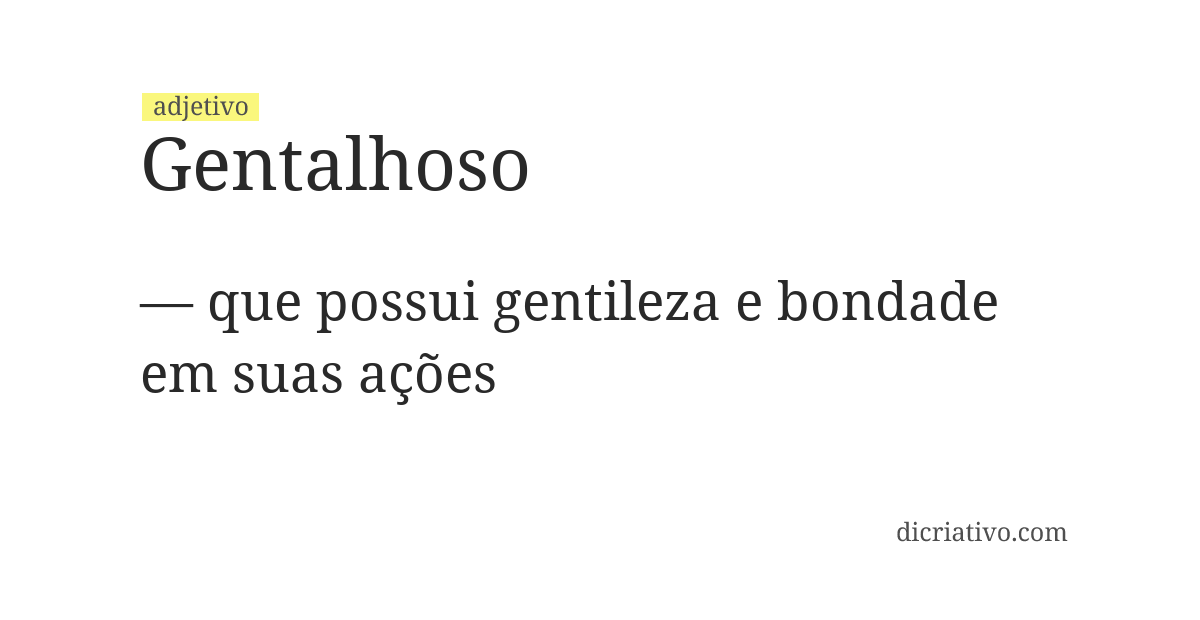 Significado de gentalhoso