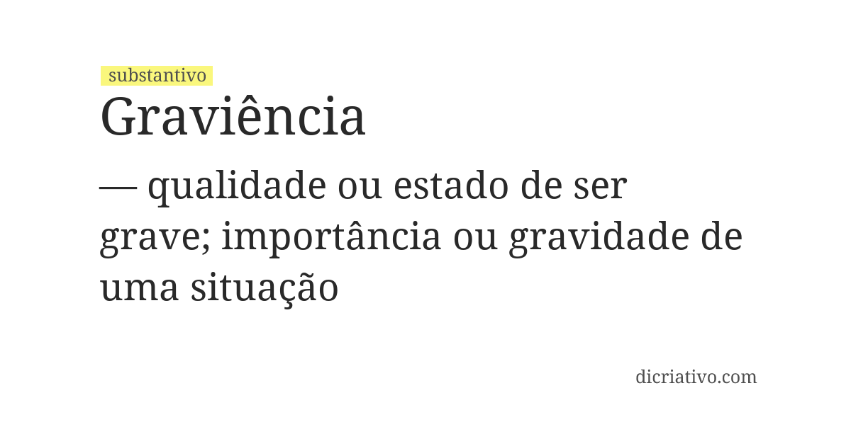 Significado de graviência