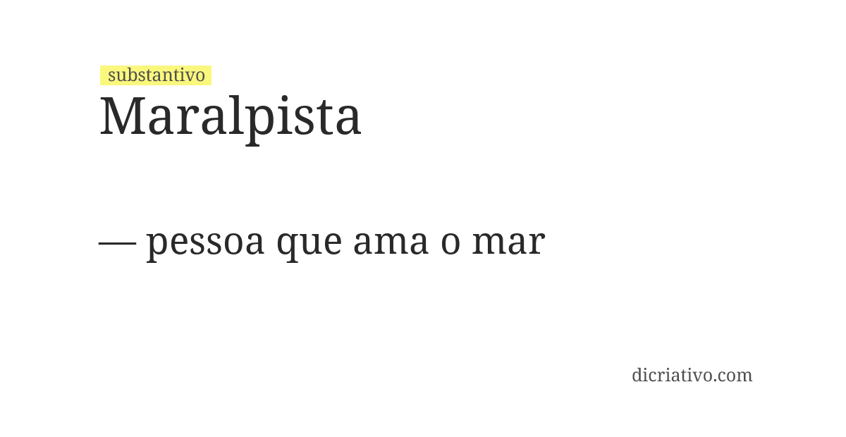 Significado de maralpista