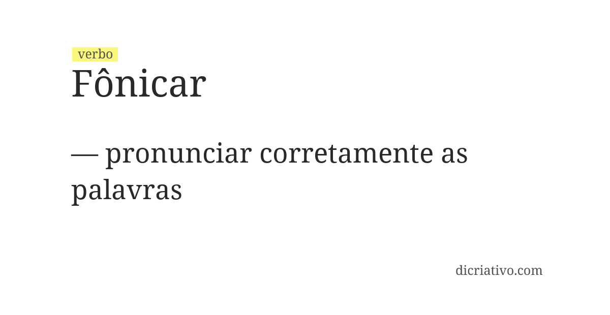 Significado de fônicar