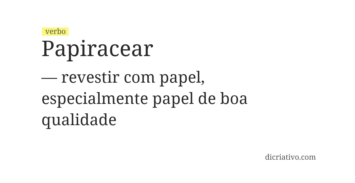 Significado de papiracear