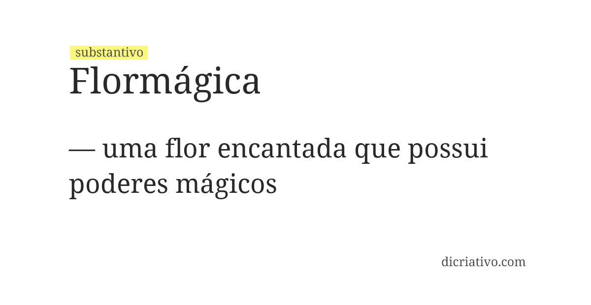Significado de flormágica