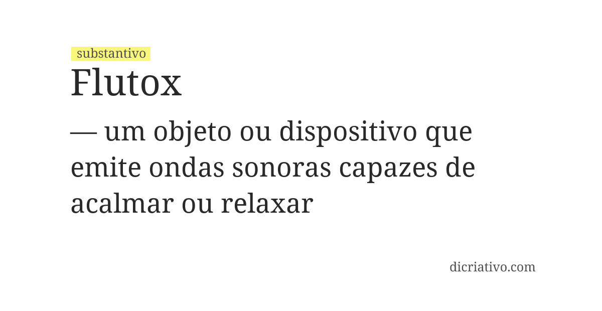 Significado de flutox