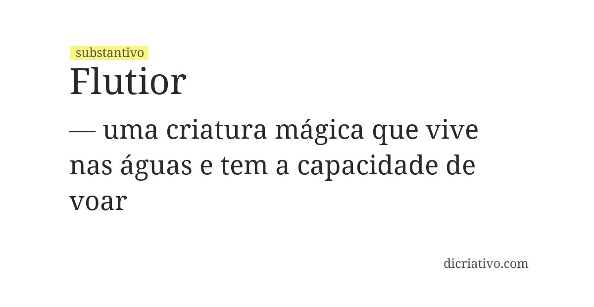 Significado de flutior
