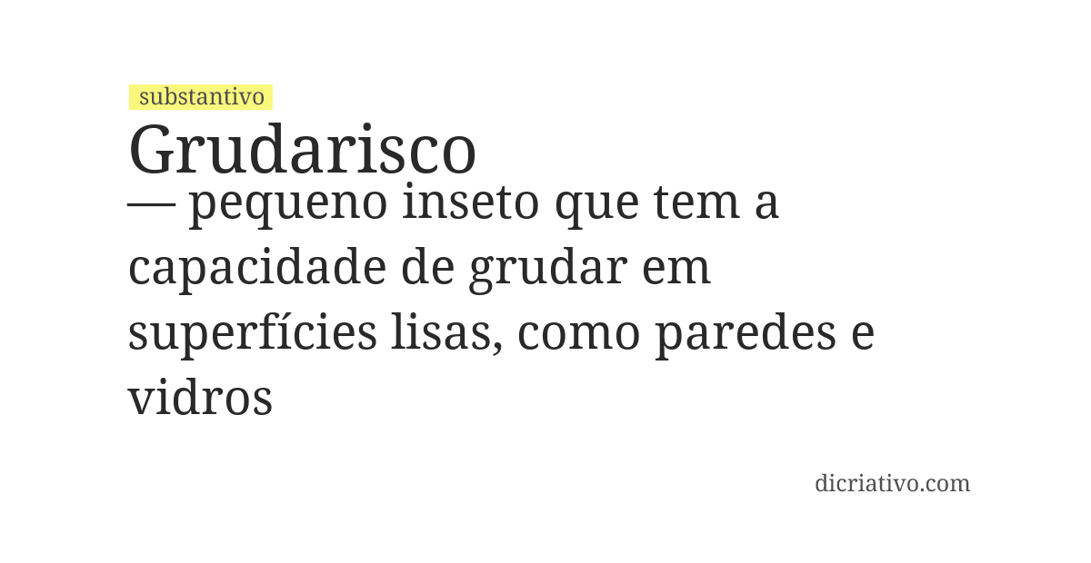 Significado de grudarisco