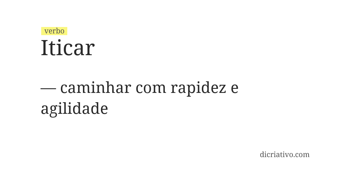 Significado de iticar