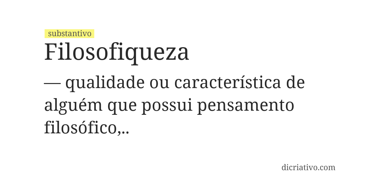 Significado de filosofiqueza