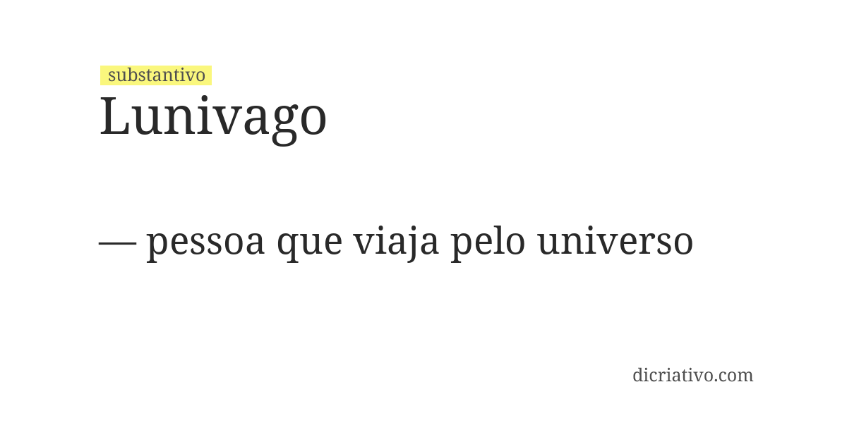 Significado de lunivago