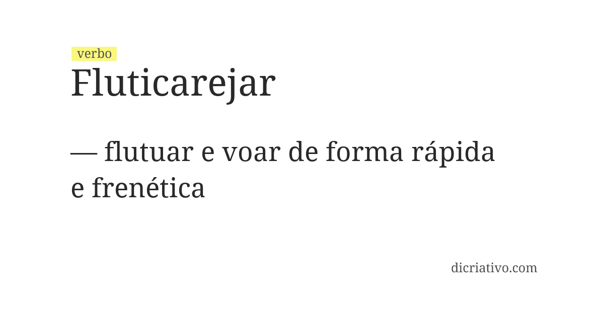 Significado de fluticarejar