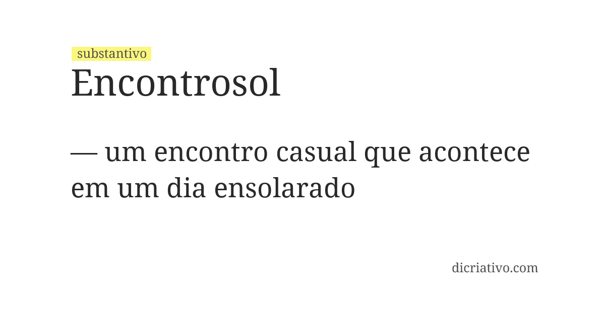 Significado de encontrosol
