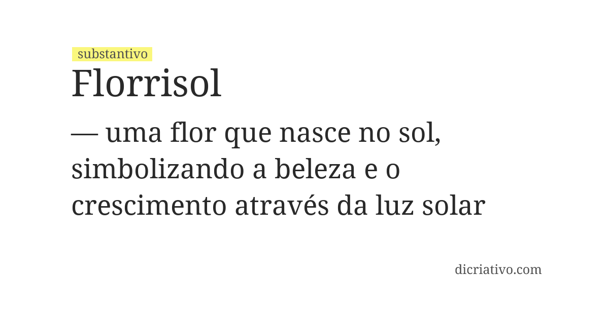 Significado de florrisol