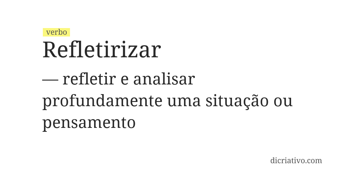 Significado de refletirizar