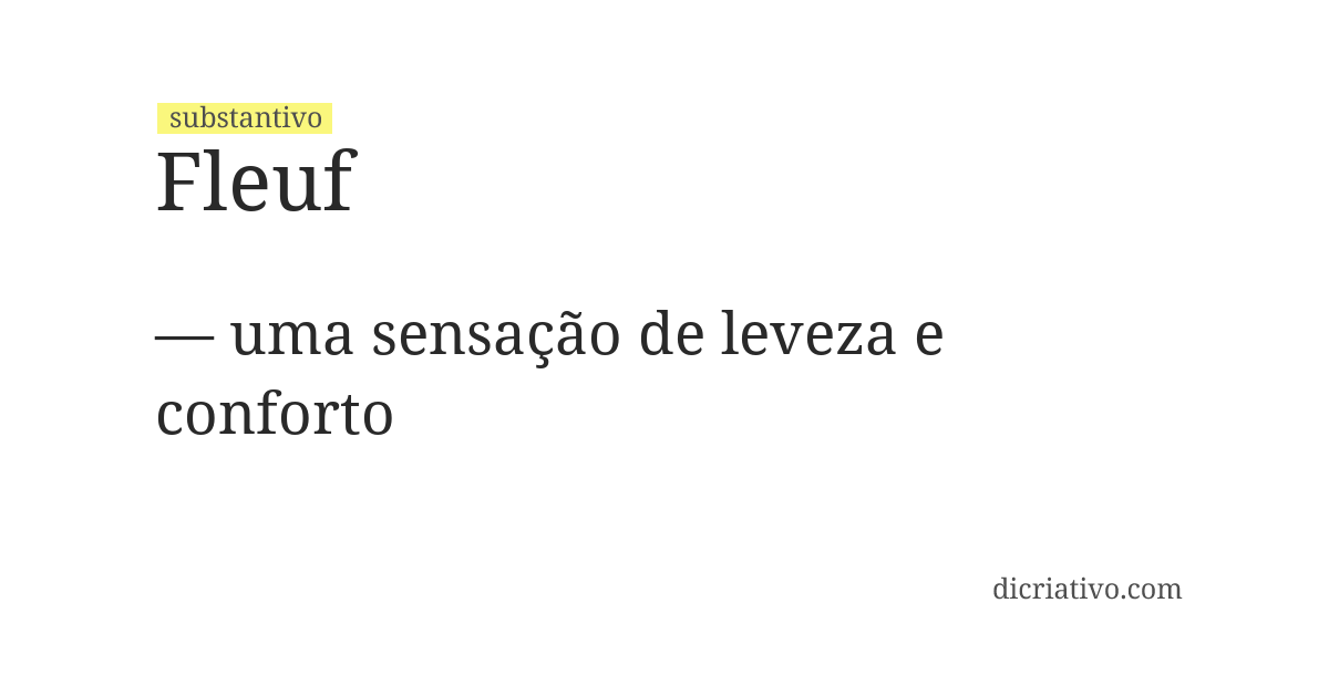 Significado de fleuf