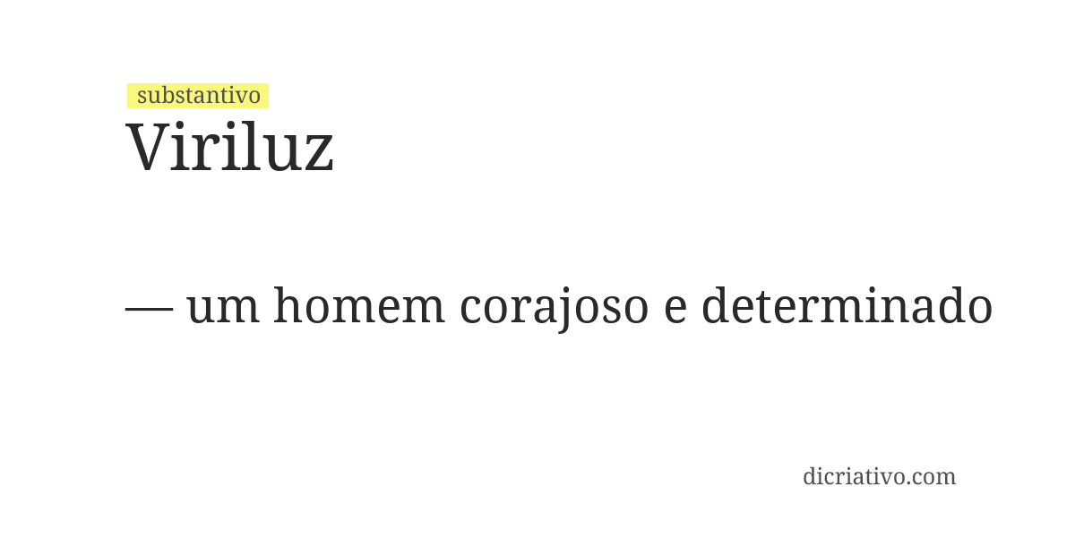 Significado de viriluz