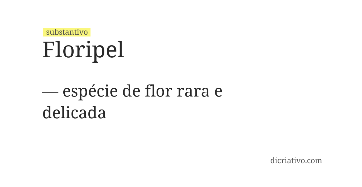 Significado de floripel