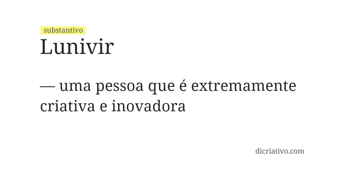 Significado de lunivir