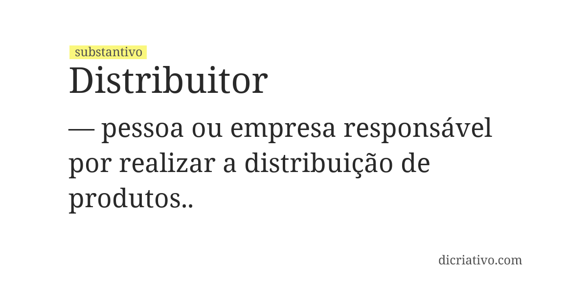 Significado de distribuitor
