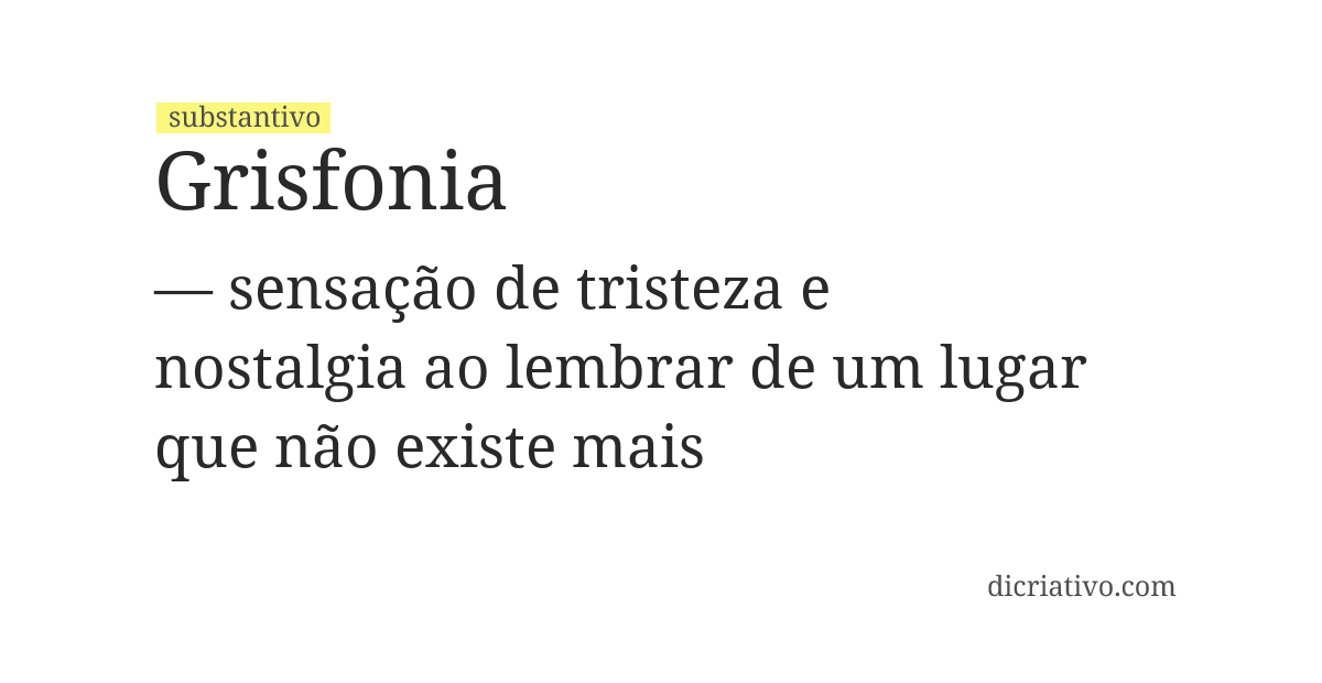 Significado de grisfonia