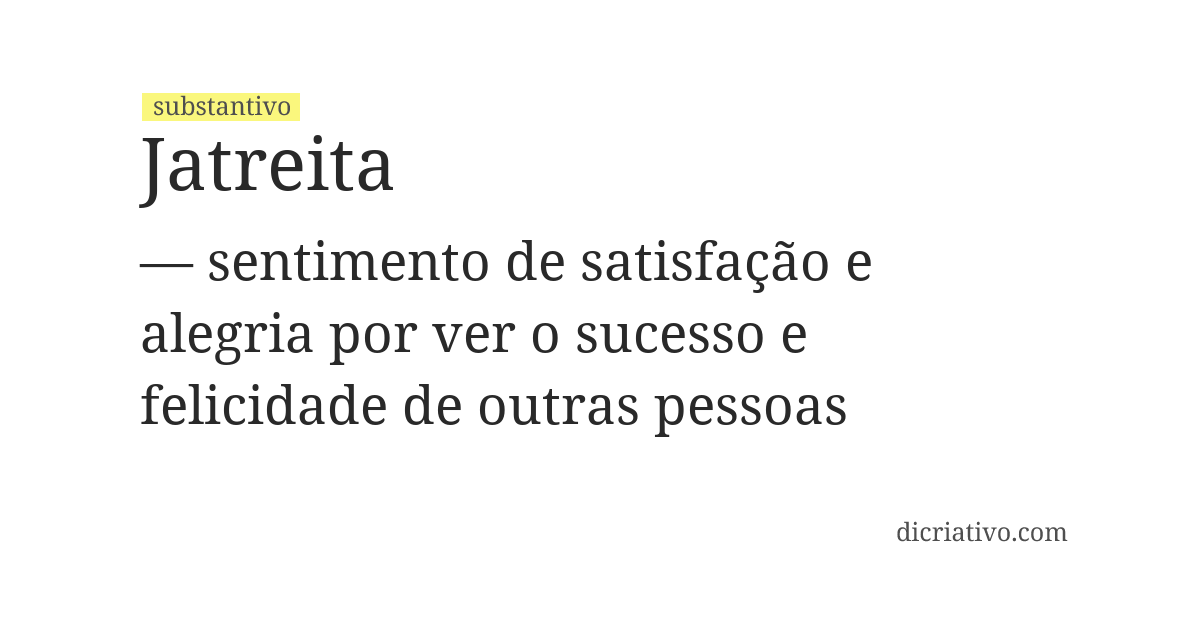 Significado de jatreita