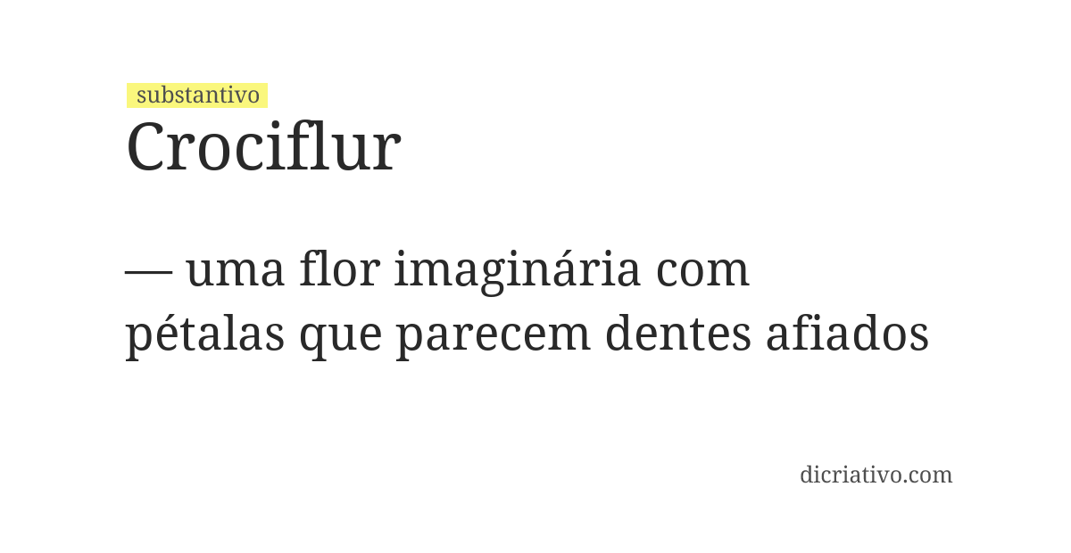 Significado de crociflur