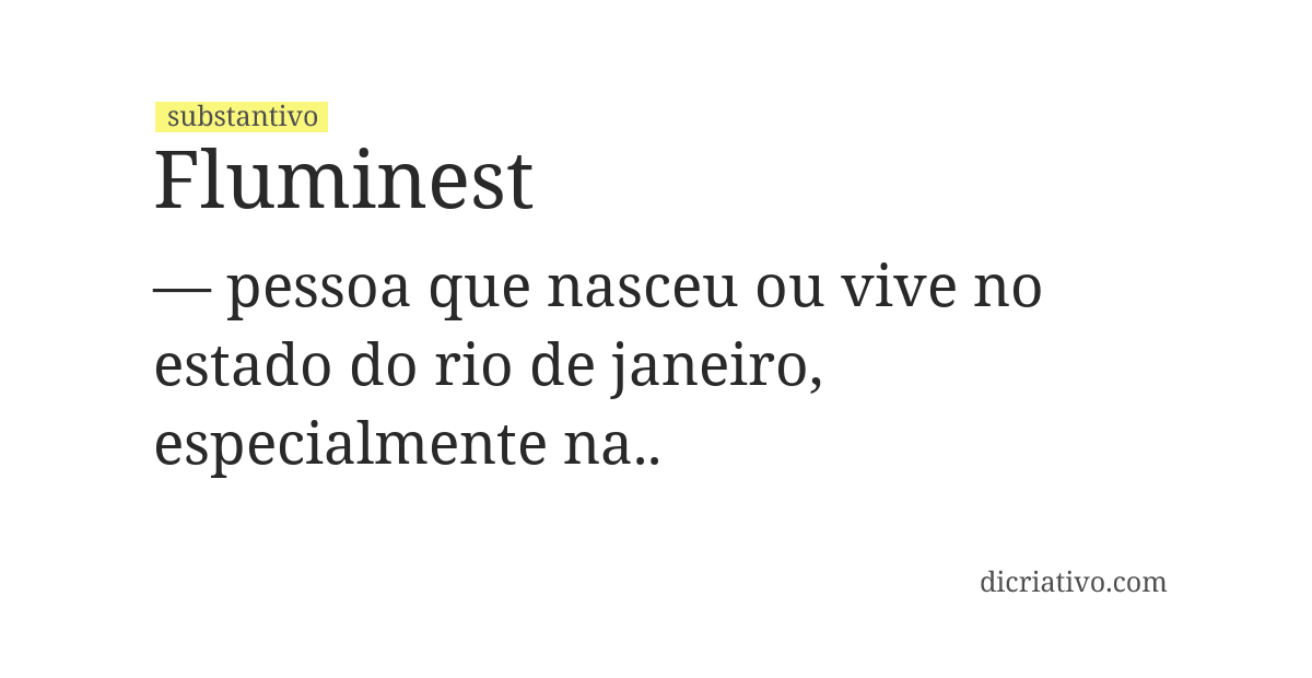 Significado de fluminest
