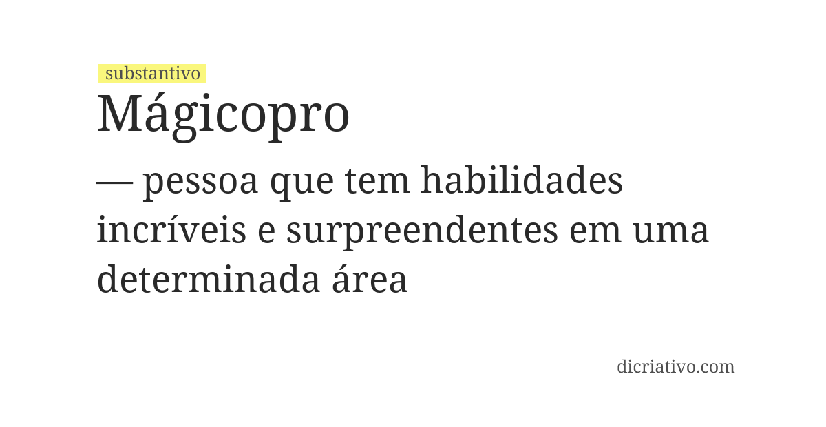 Significado de mágicopro