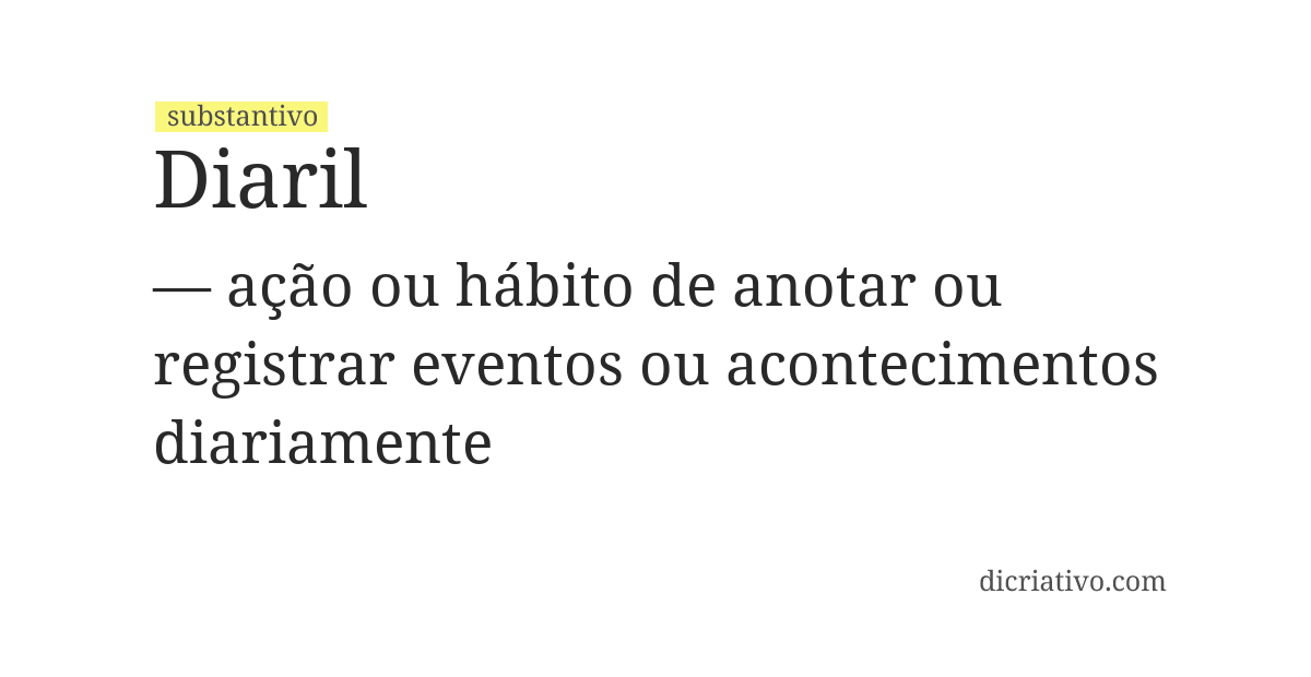 Significado de diaril